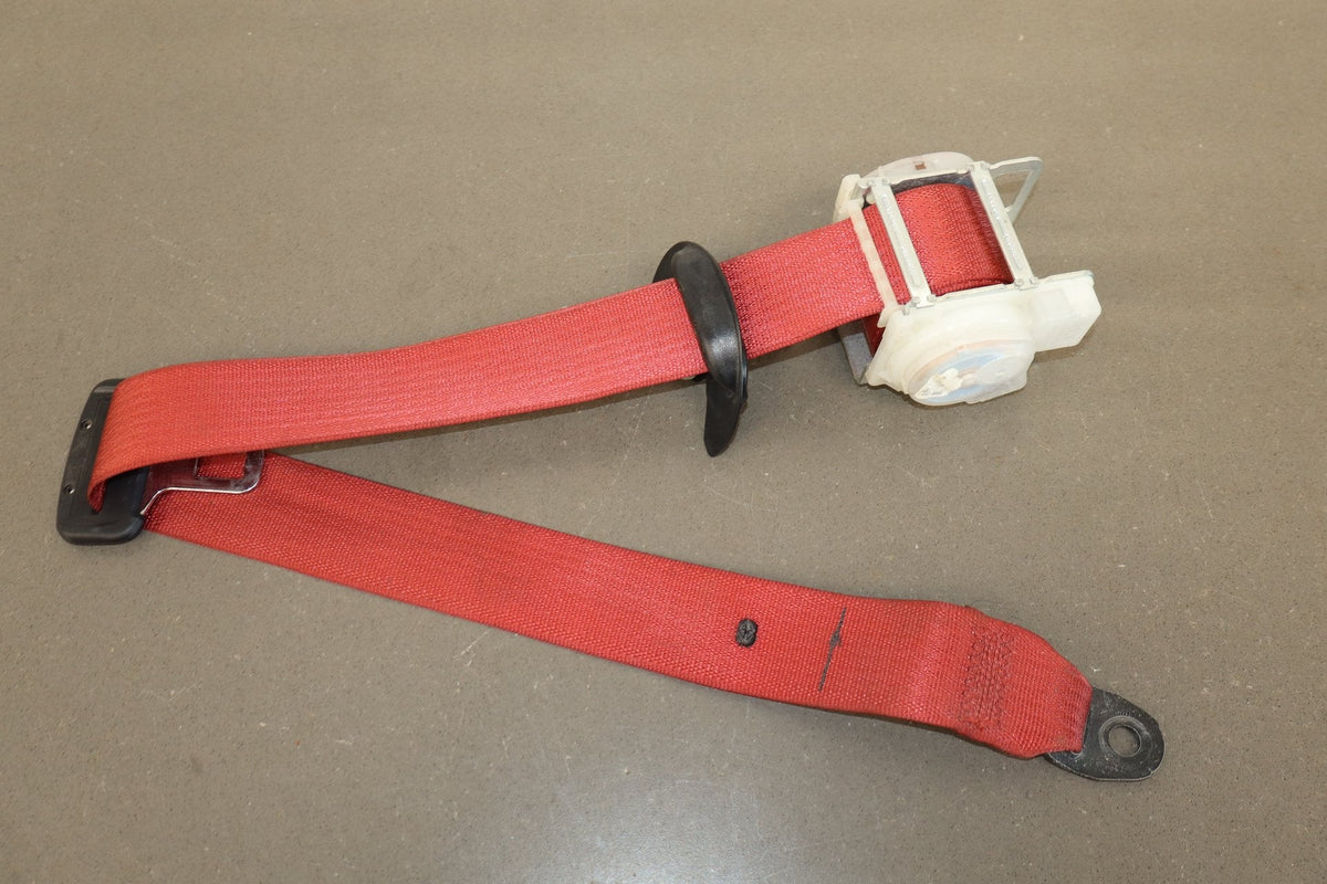 2015-23 Dodge Challenger LH Rear Seat Belt Ruby Red XC OEM
