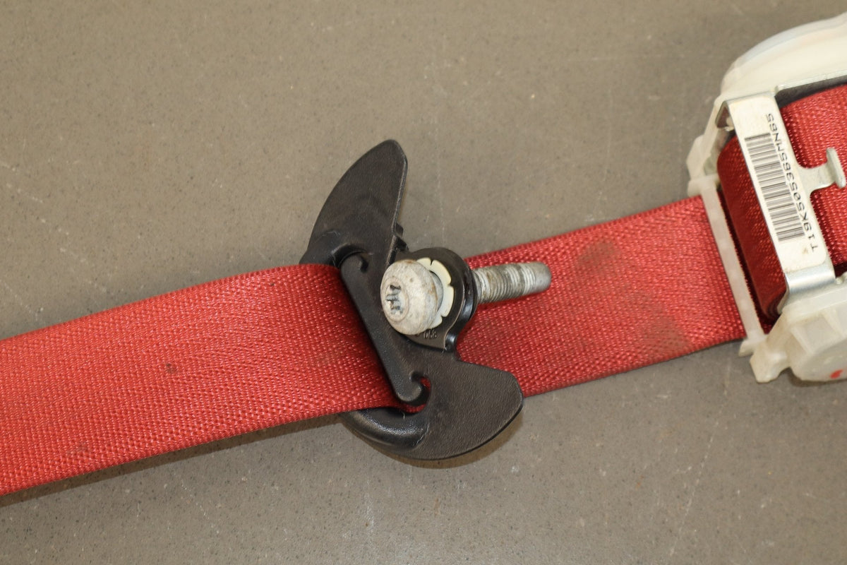 2015-23 Dodge Challenger LH Rear Seat Belt Ruby Red XC OEM