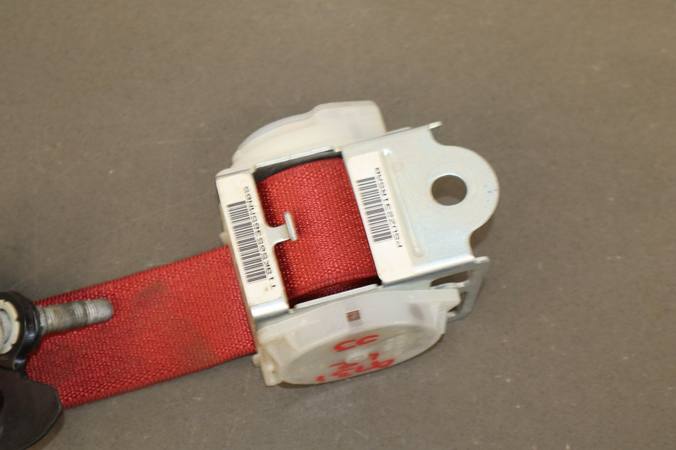 2015-23 Dodge Challenger LH Rear Seat Belt Ruby Red XC OEM