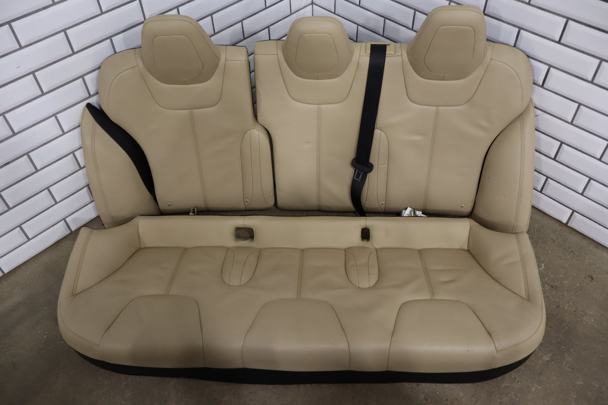 2015 Tesla Model S 85D Synthetic Leather (Leatherette) Seats Set Tan