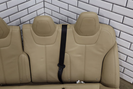 2015 Tesla Model S 85D Synthetic Leather (Leatherette) Seats Set Tan