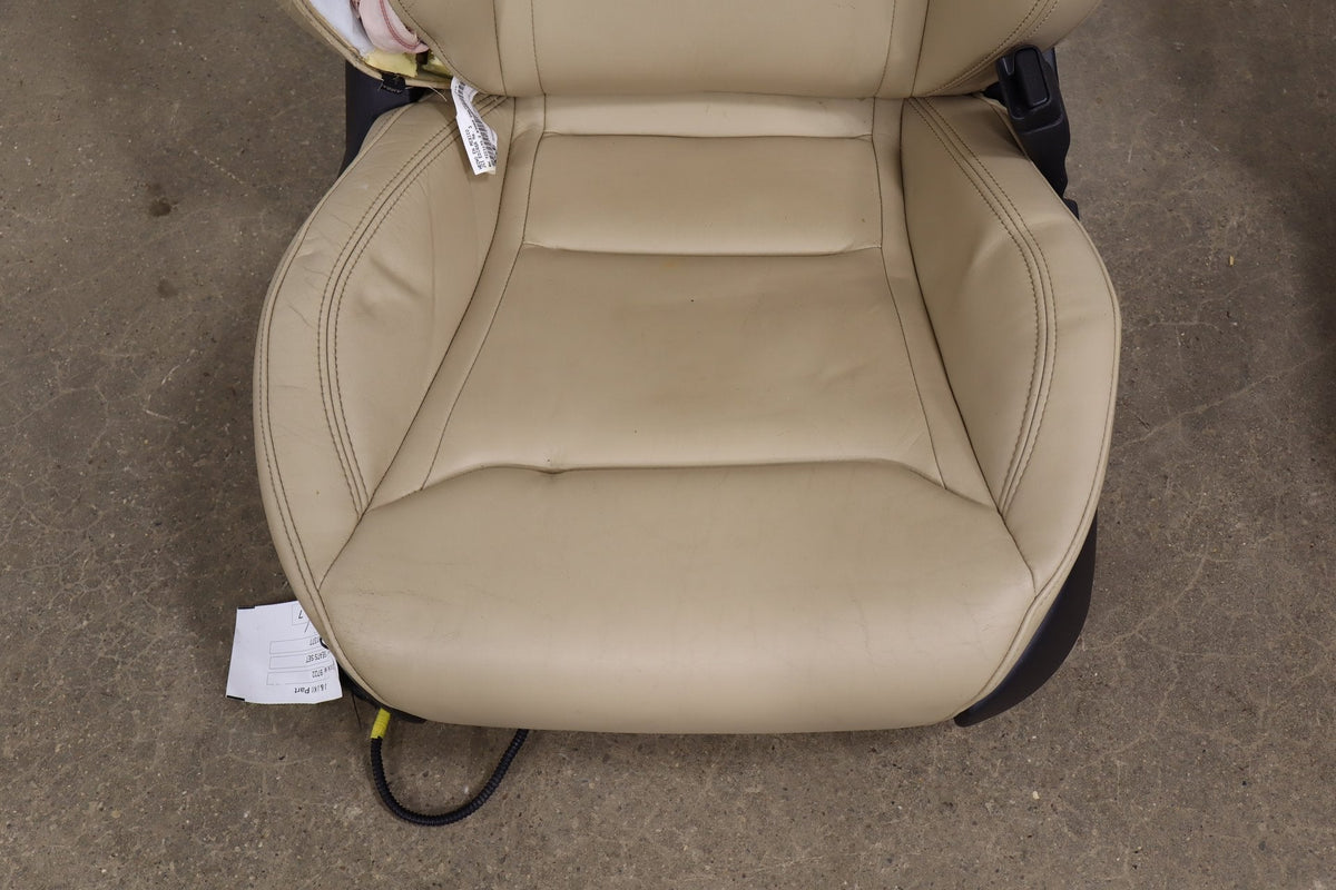 2015 Tesla Model S 85D Synthetic Leather (Leatherette) Seats Set Tan