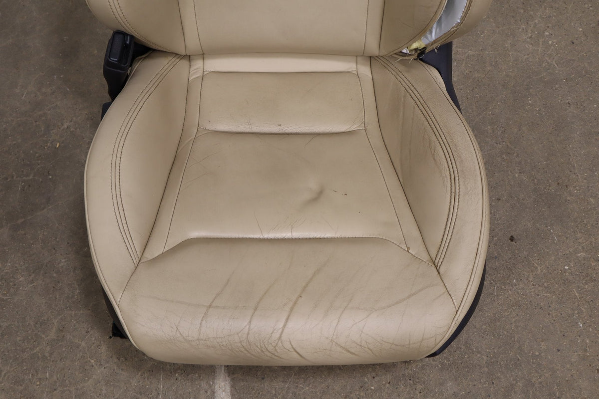 2015 Tesla Model S 85D Synthetic Leather (Leatherette) Seats Set Tan