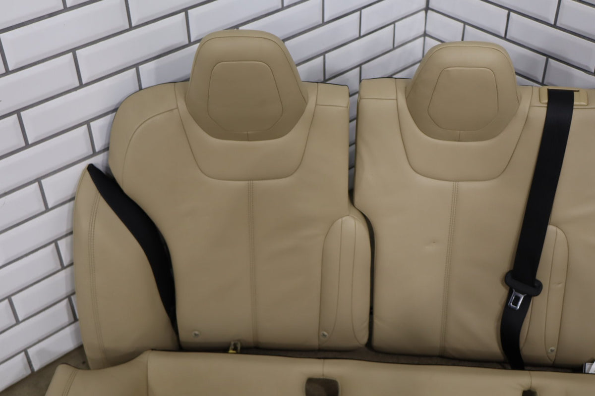 2015 Tesla Model S 85D Synthetic Leather (Leatherette) Seats Set Tan