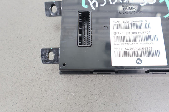 2016 - 2020 Tesla Model X Climate Temperature Control Panel (6007366 - 00 - D)