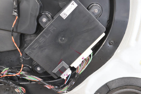 2016 - 2020 Tesla Model X Rear Left Falcon Door W/ Glass (Wrap Over Pearl White)