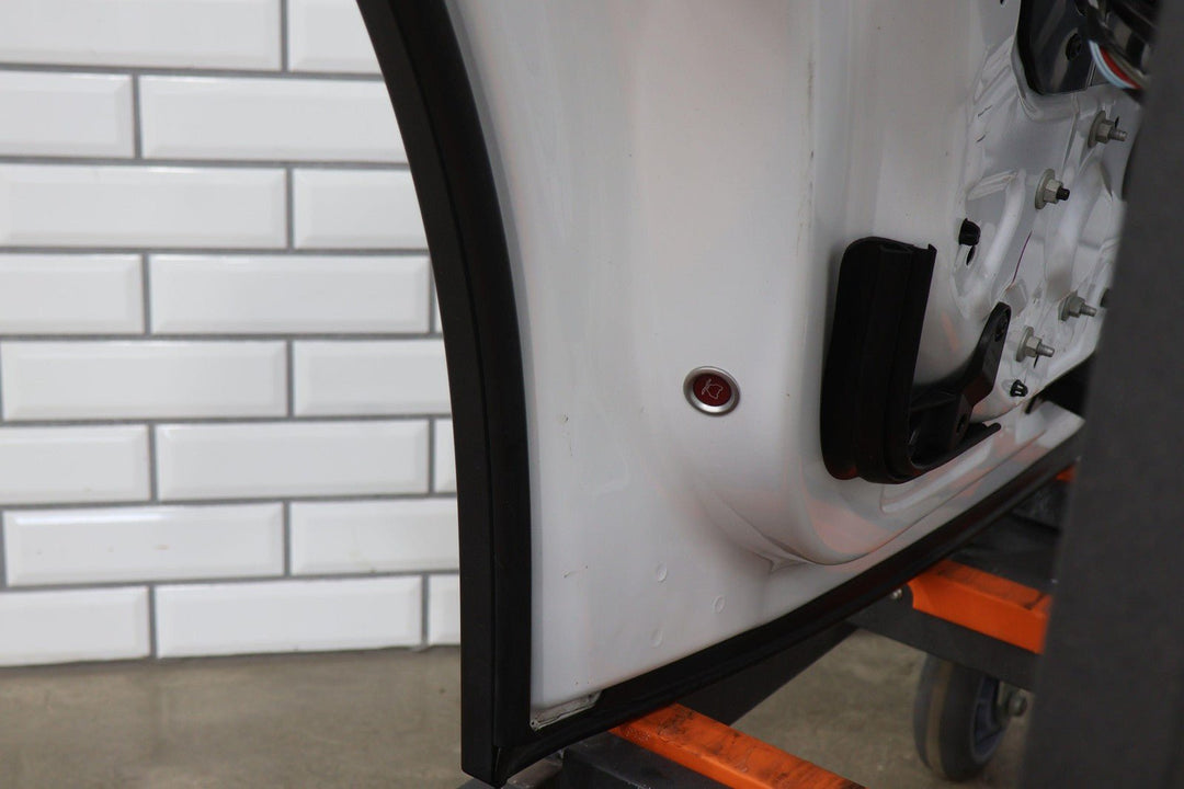 2016 - 2020 Tesla Model X Rear Left Falcon Door W/ Glass (Wrap Over Pearl White)