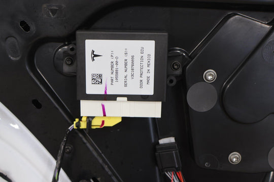 2016 - 2020 Tesla Model X Rear Left Falcon Door W/ Glass (Wrap Over Pearl White)