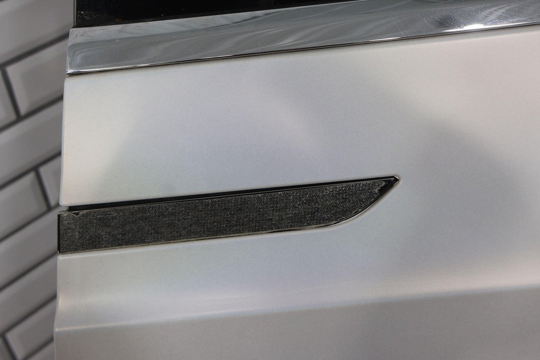2016 - 2020 Tesla Model X Rear Left Falcon Door W/ Glass (Wrap Over Pearl White)