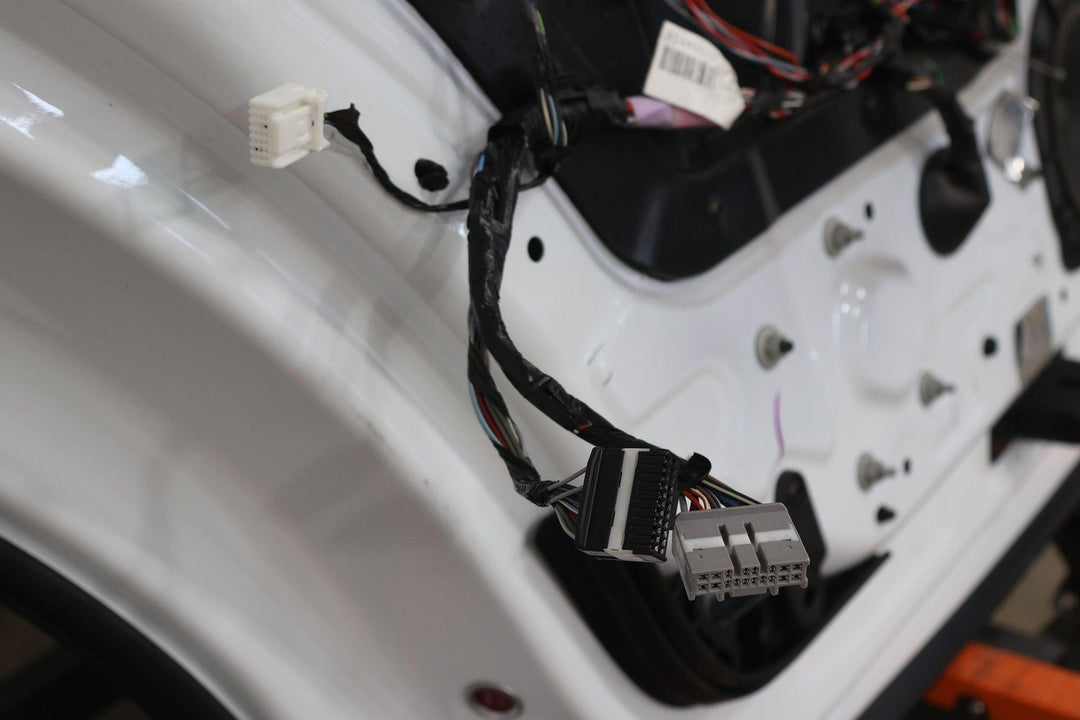 2016 - 2020 Tesla Model X Rear Left Falcon Door W/ Glass (Wrap Over Pearl White)