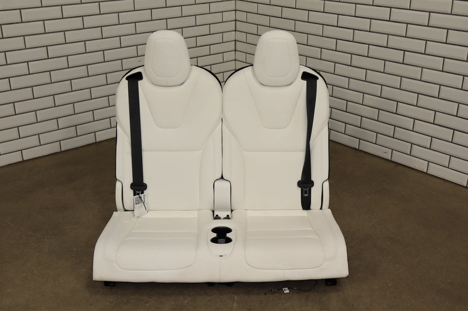 2016-2020 Tesla Model X Rear Left Right 3rd Row Seat White