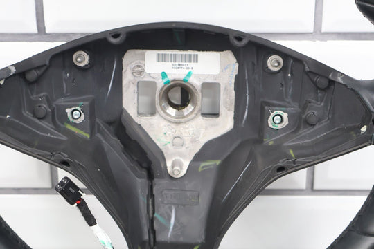 2016 - 2020 Tesla Model X Vegan Leather Non - Heated OEM Steering Wheel 1036774 - 00 - D