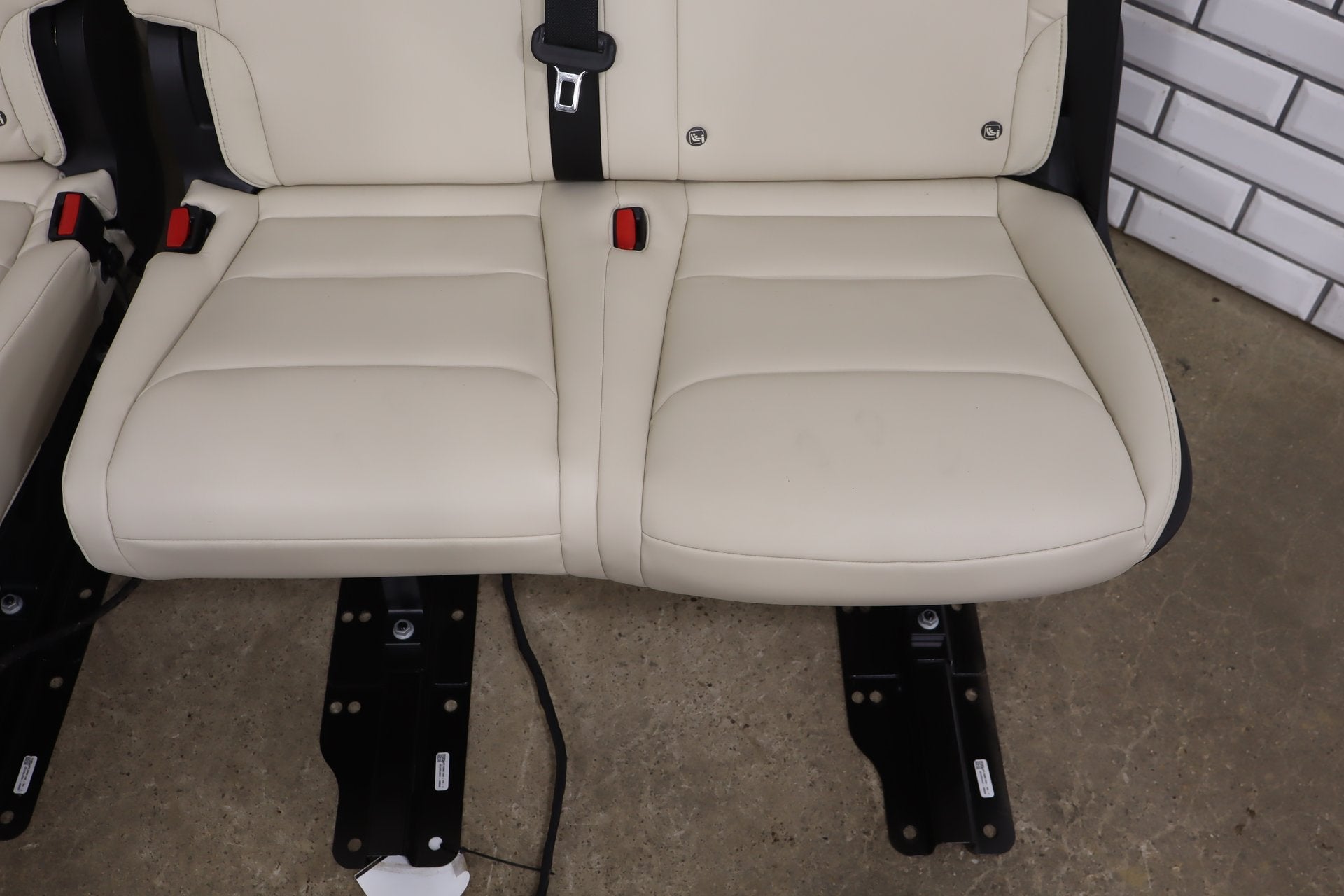 2016-2021 Tesla Model X 5 Passenger Cream Leather Seat Set Front/Rear OEM