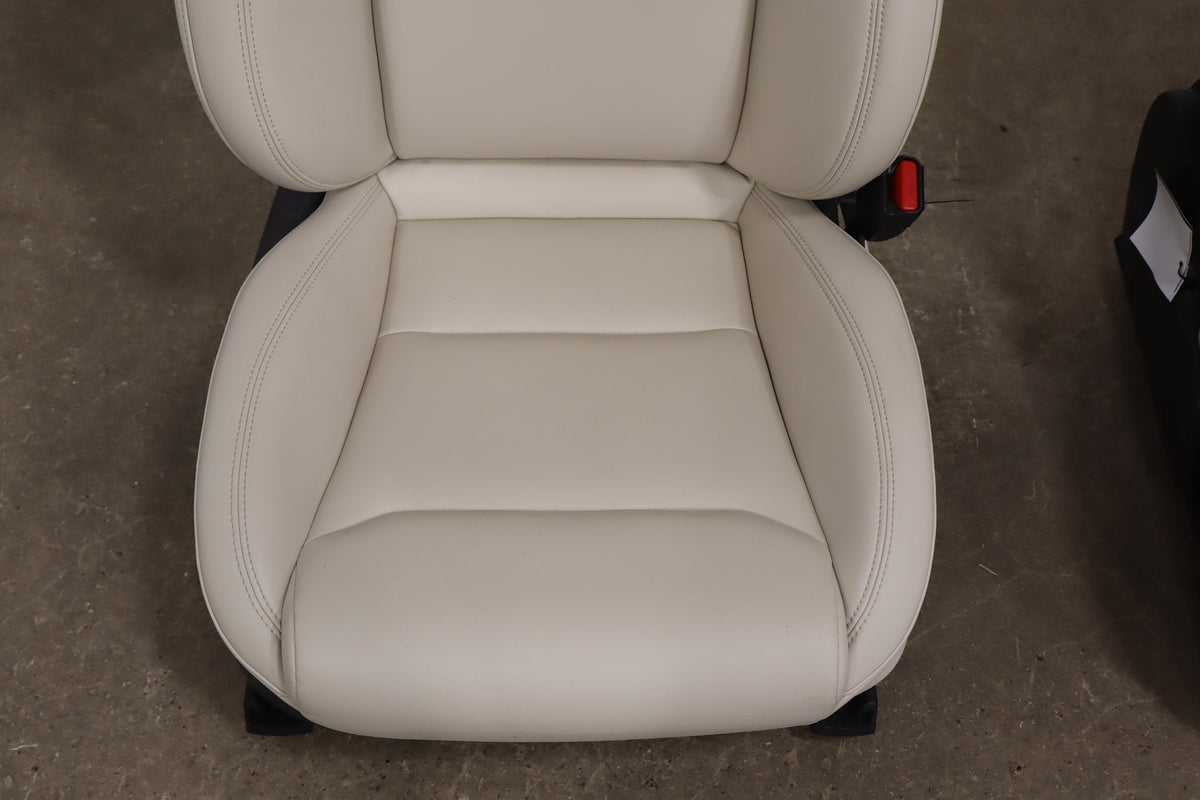 2016-2021 Tesla Model X 5 Passenger Cream Leather Seat Set Front/Rear OEM