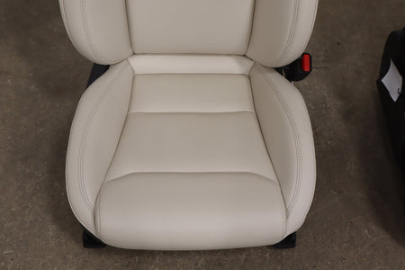 2016-2021 Tesla Model X 5 Passenger Cream Leather Seat Set Front/Rear OEM