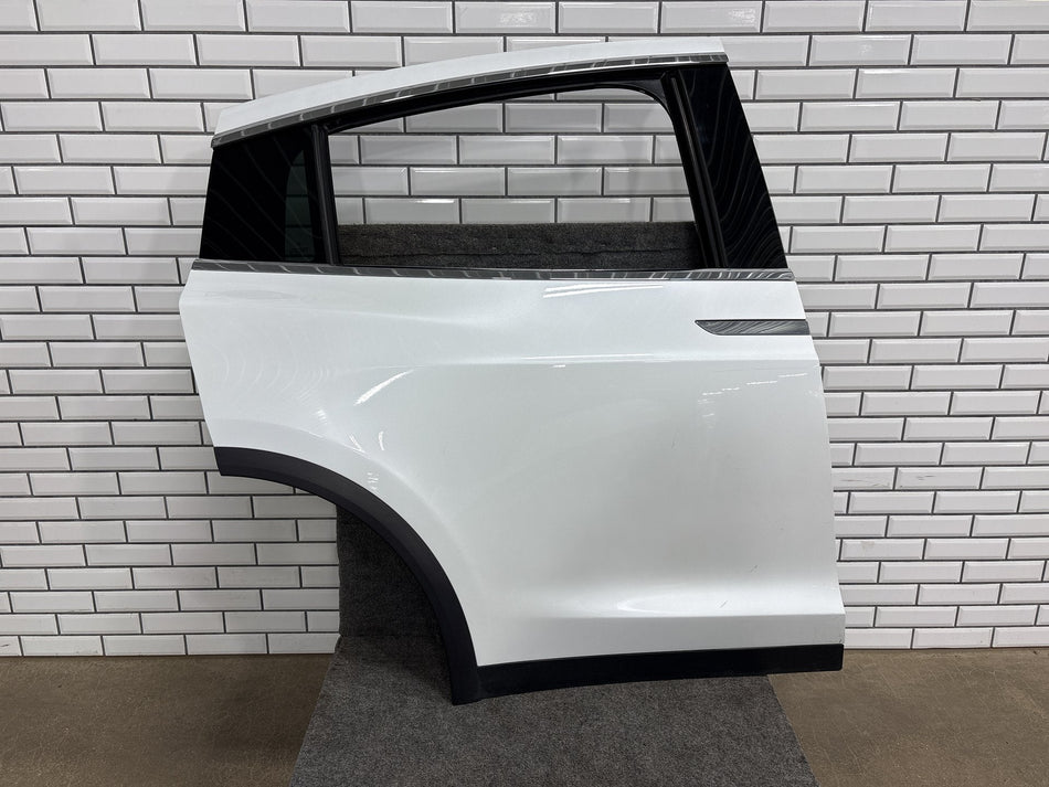2016-2024 Tesla Model X Rear Right Falcon Door Panel Pearl White PPSW