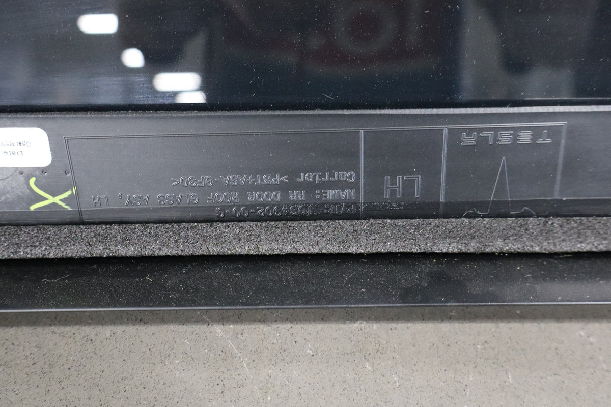 2016-2025 Tesla Model X MX Rear Left Side Falcon Door Roof Glass 1034902-00-G