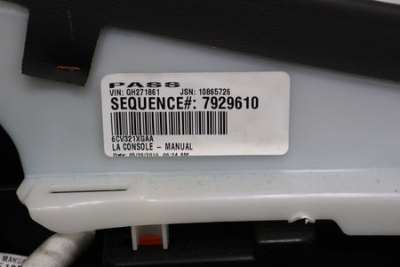 2016 Dodge Challenger- Front Console