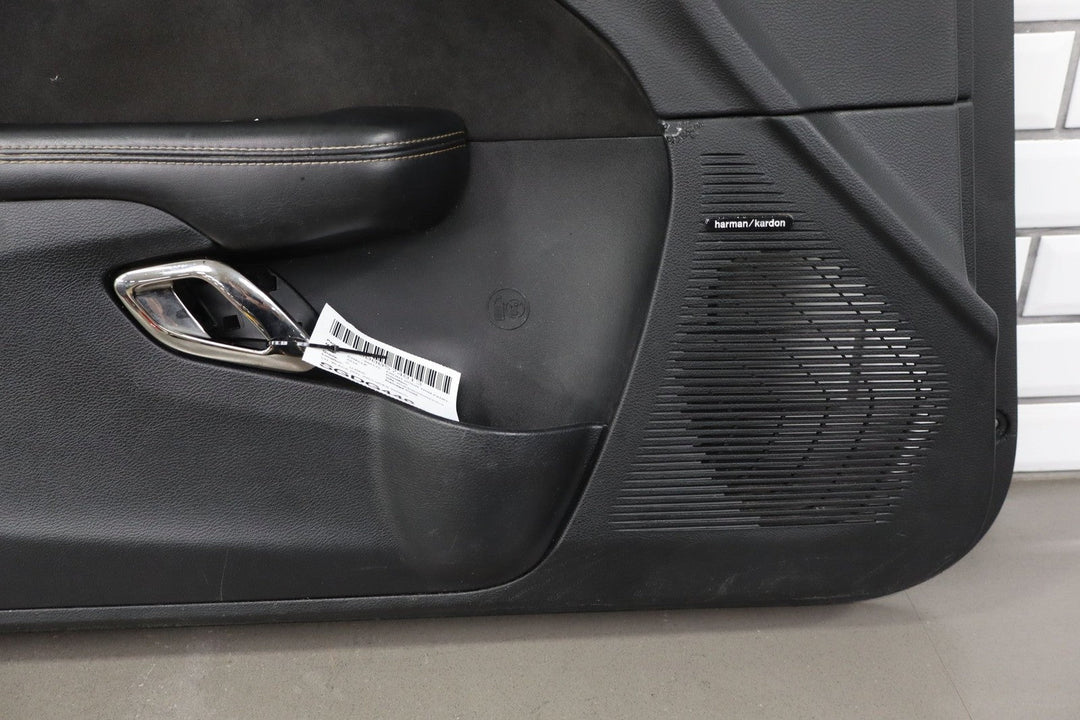 2016 Dodge Challenger Left Front Door Trim Black X9