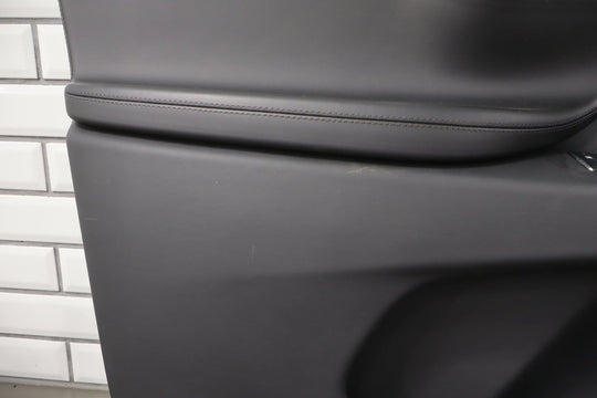 2016 Tesla X Left Front Door Trim Panel Black BLK