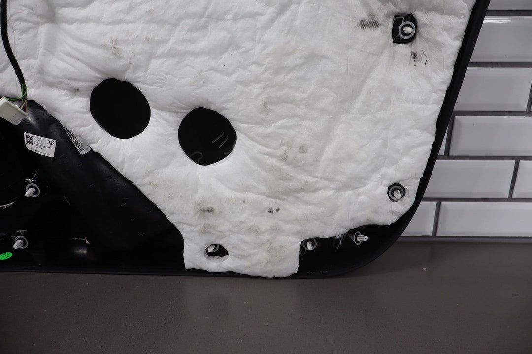 2016 Tesla X Left Front Door Trim Panel Black BLK