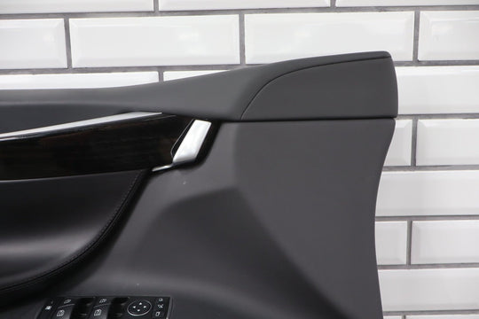 2016 Tesla X Left Front Door Trim Panel Black BLK