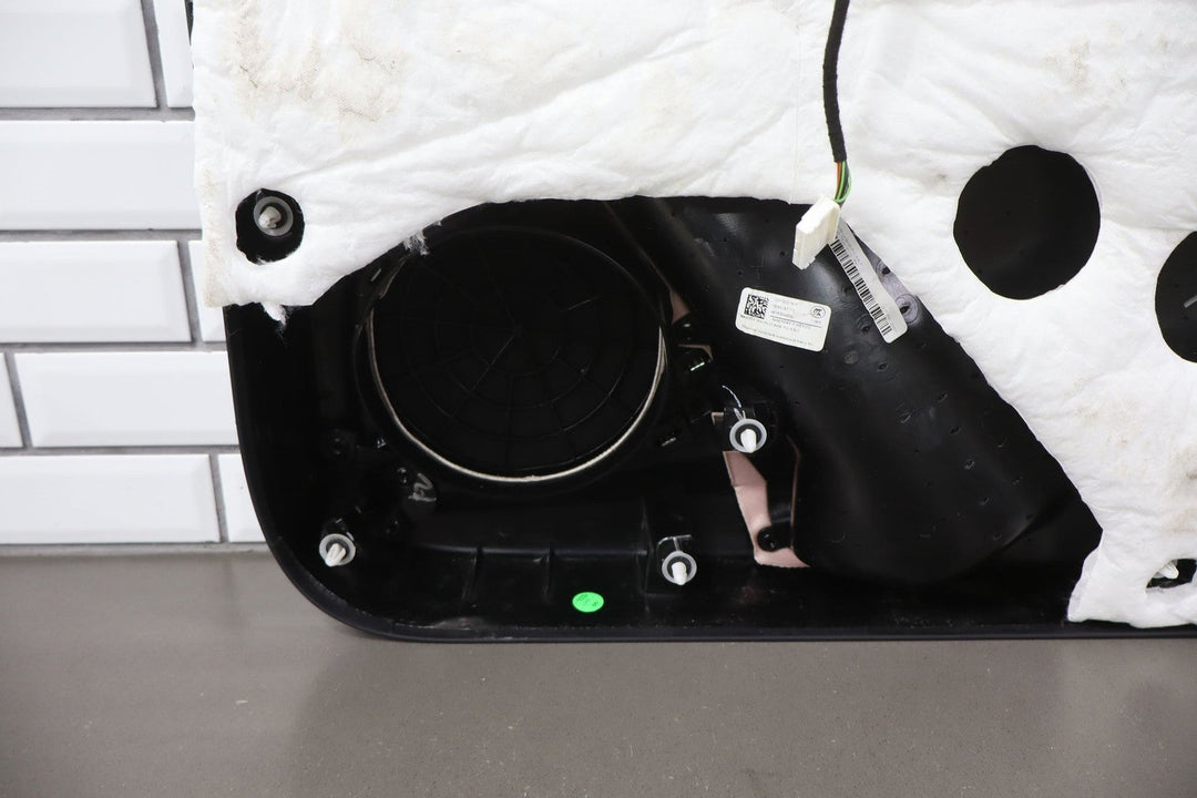 2016 Tesla X Left Front Door Trim Panel Black BLK