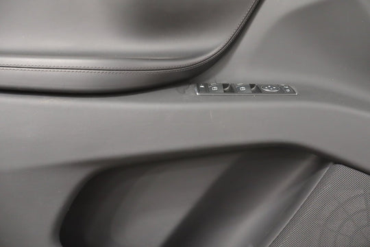 2016 Tesla X Left Front Door Trim Panel Black BLK