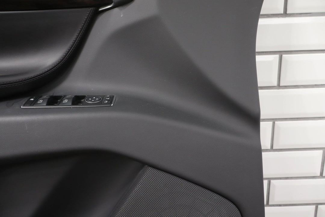 2016 Tesla X Left Front Door Trim Panel Black BLK