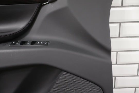 2016 Tesla X Left Front Door Trim Panel Black BLK