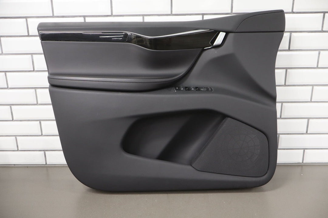 2016 Tesla X Left Front Door Trim Panel Black BLK
