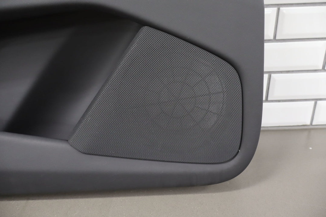 2016 Tesla X Left Front Door Trim Panel Black BLK
