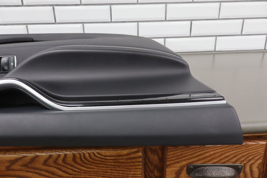 2016 Tesla X Left Front Door Trim Panel Black BLK
