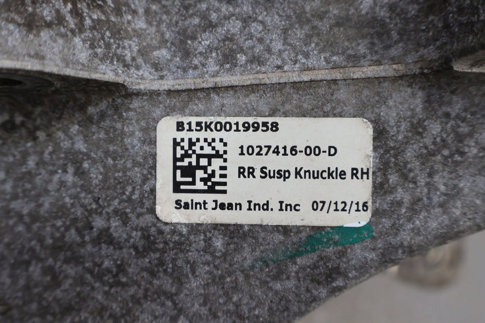 2016 Tesla X- Right Rear Knuckle