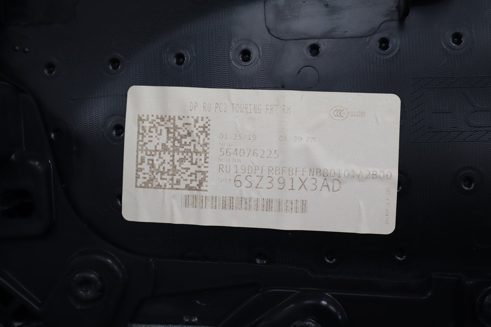 2017-2024 Chrysler Pacifica Touring Plus Right Front Interior Trim Panel X3
