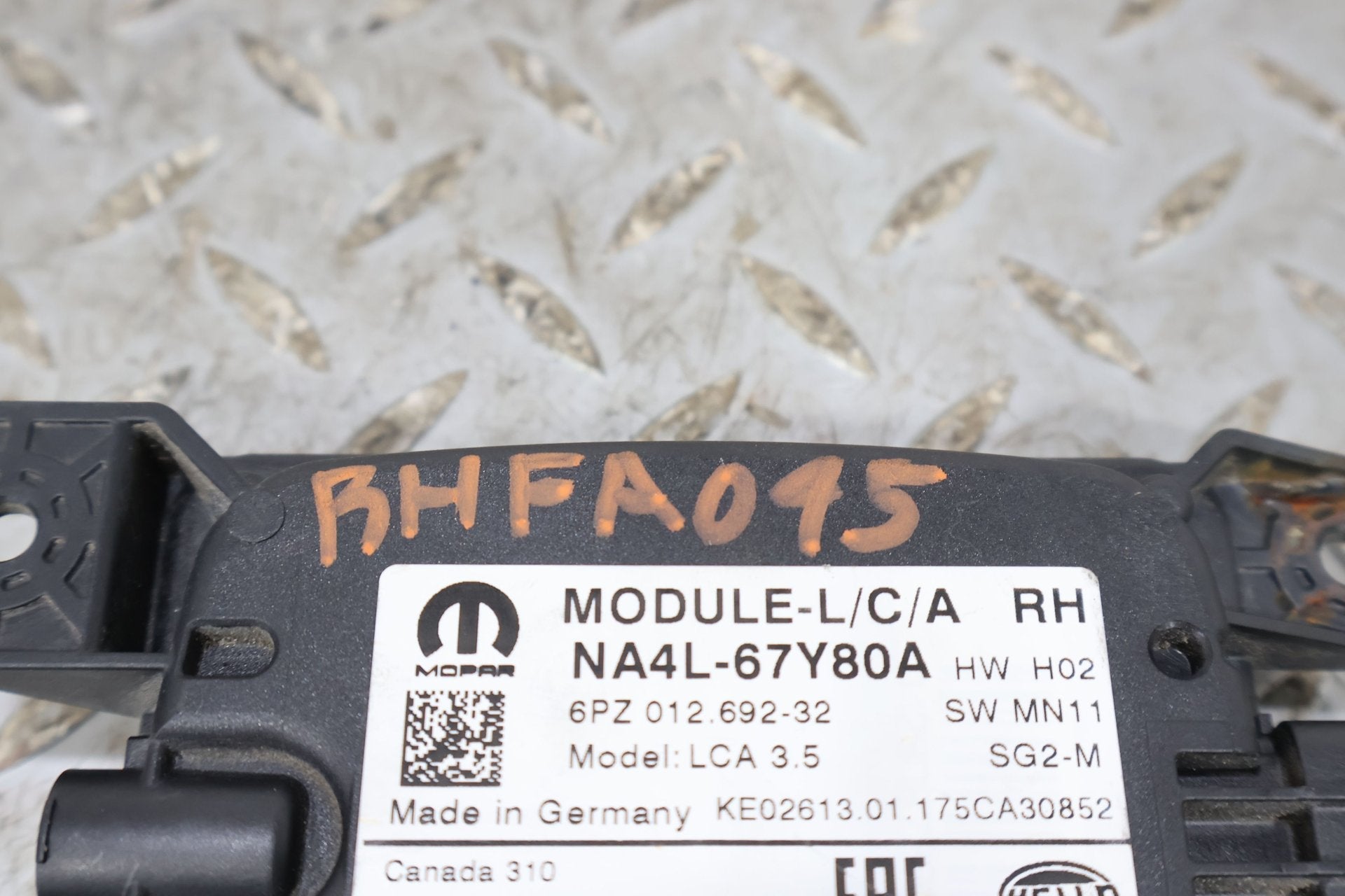 2017 Fiat 124 Spider- Chassis Control Module
