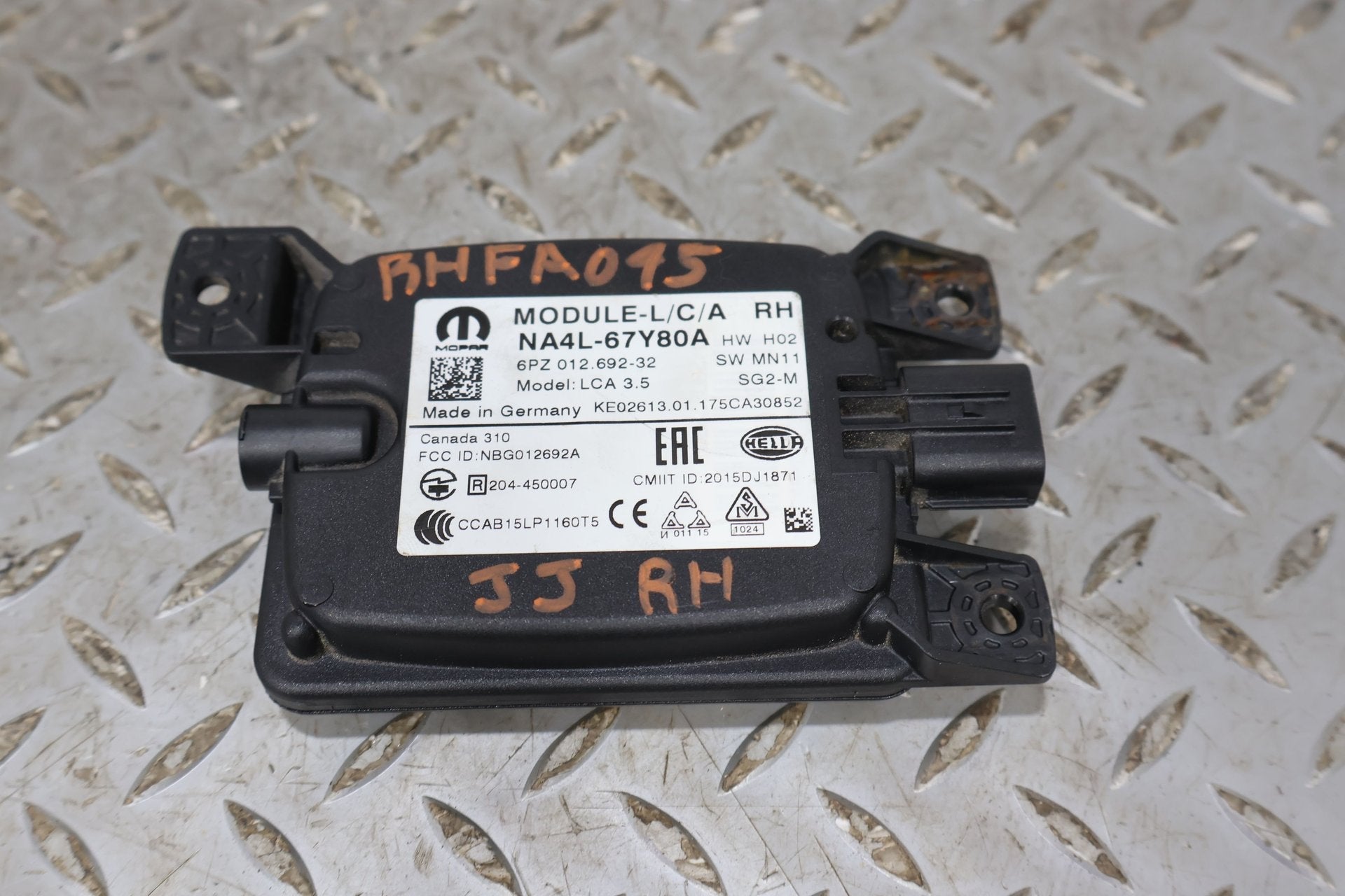 2017 Fiat 124 Spider- Chassis Control Module