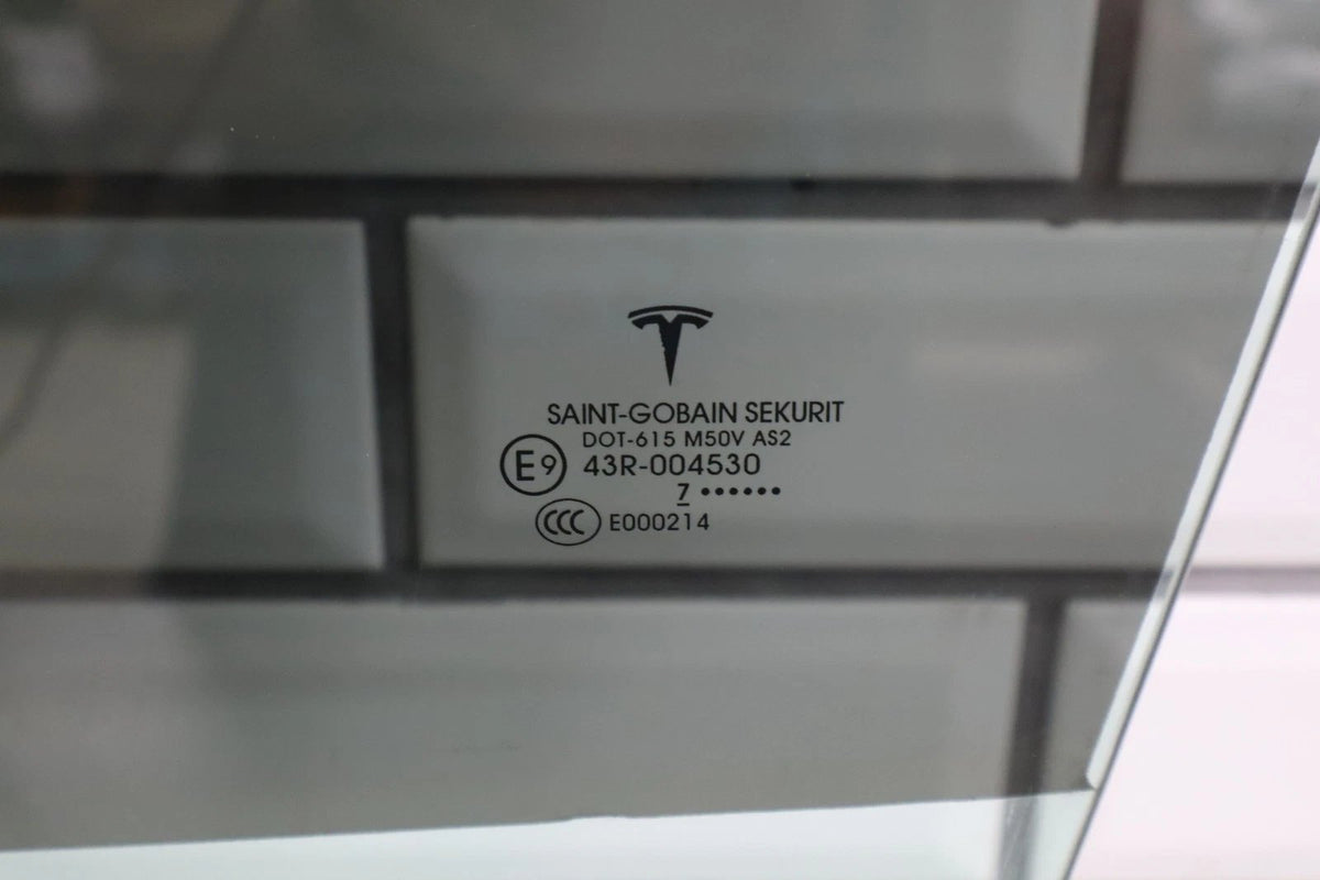2017 Tesla X Left Front Door Window OEM Genuine