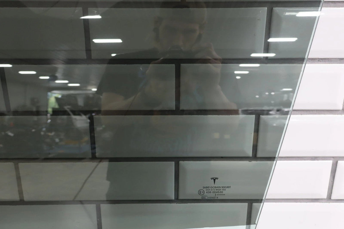 2017 Tesla X Left Front Door Window OEM Genuine