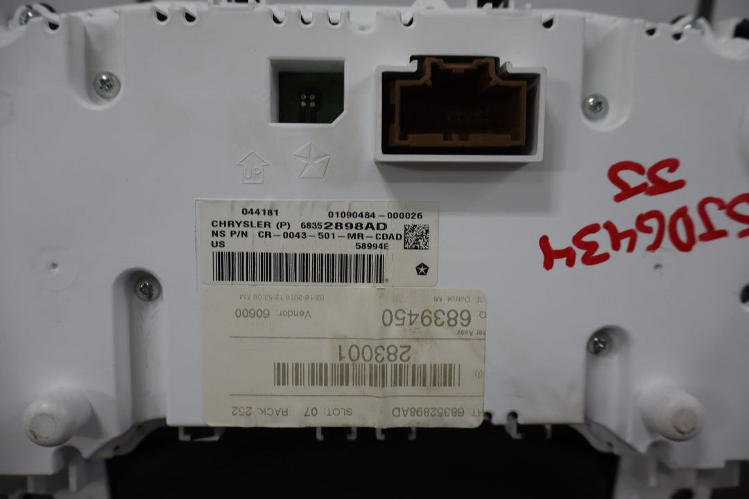 2018 Dodge Durango SRT8 6.4L 392 Speedometer Cluster 44k Tested OEM 68352898AD
