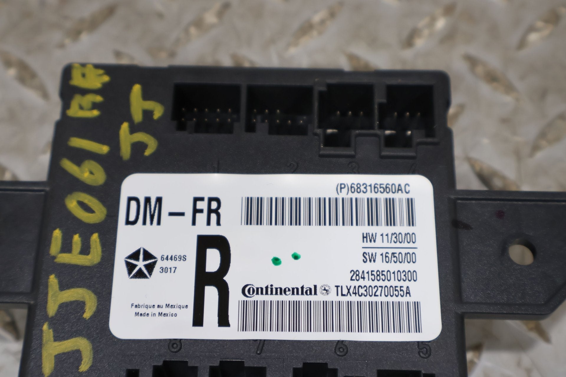 2018 Jeep Grand Cherokee- Chassis Control Module