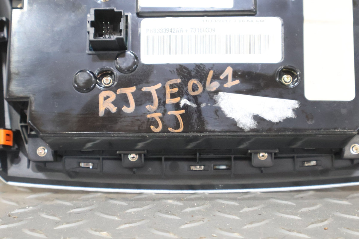 2018 Jeep Grand Cherokee- Heater/AC Controls