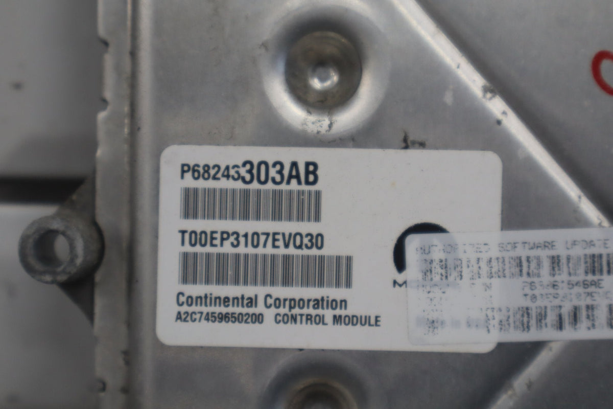 2018 Ram 1500 5.7L Gasoline Engine Computer/ ECU 68243303AB