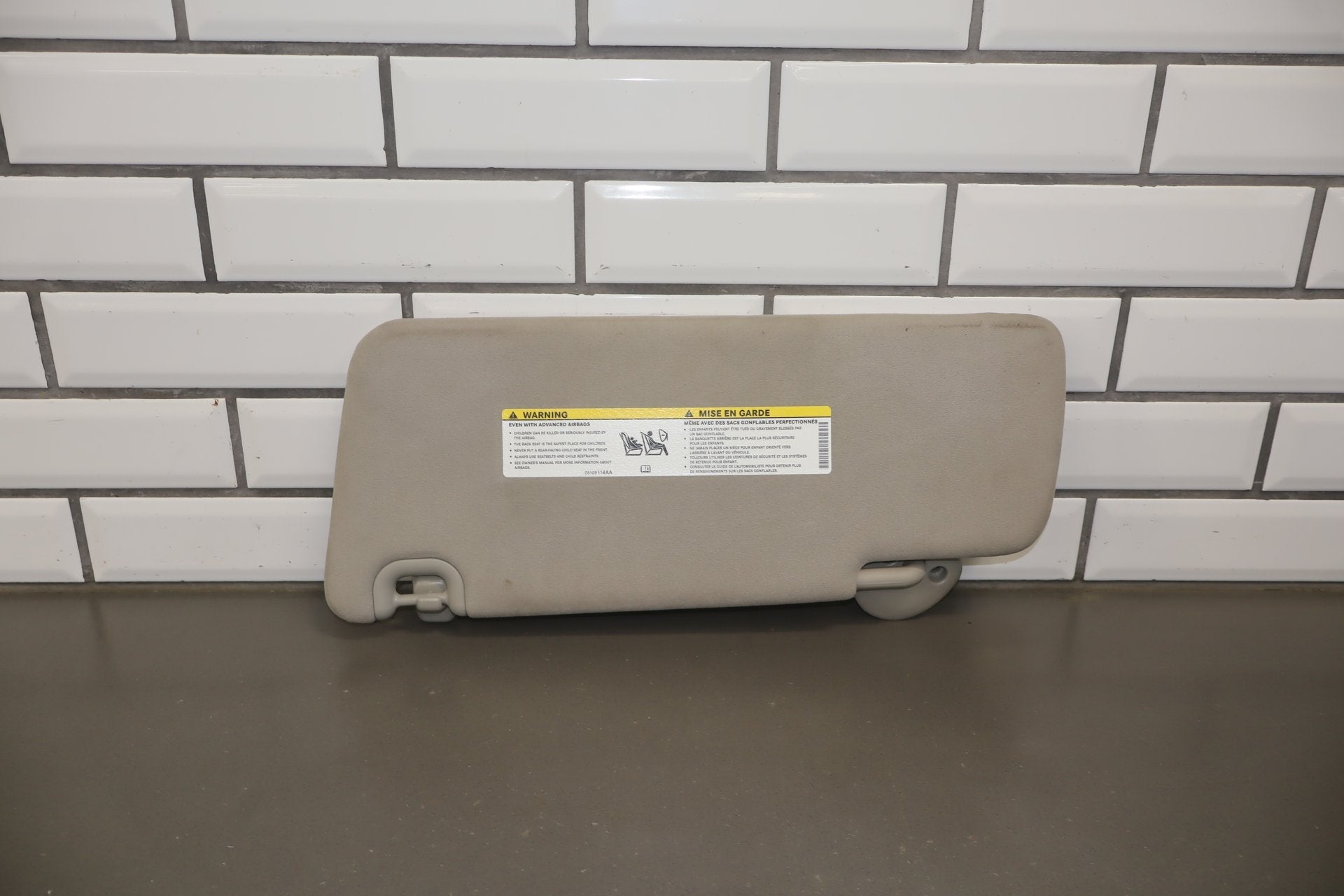 2018 Ram 1500 Limited Tungsten Alcantara Sun Visor Pair Left/Right