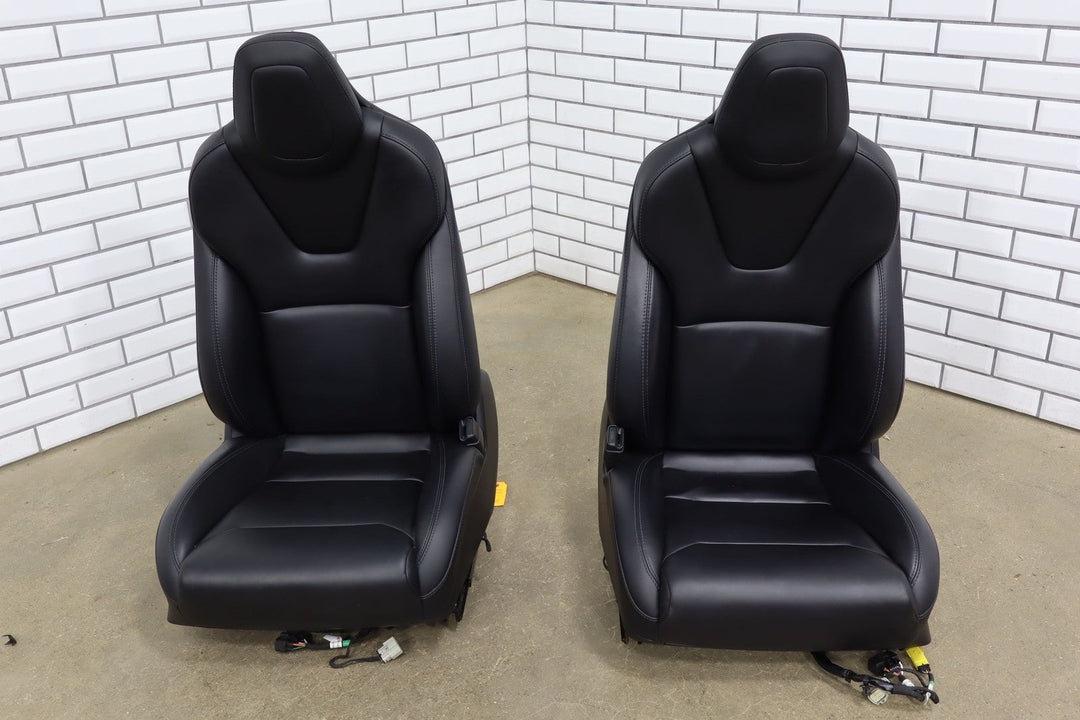 2018 Tesla Model S Next Gen Heated Leather Seat Set Left/Right Black OEM