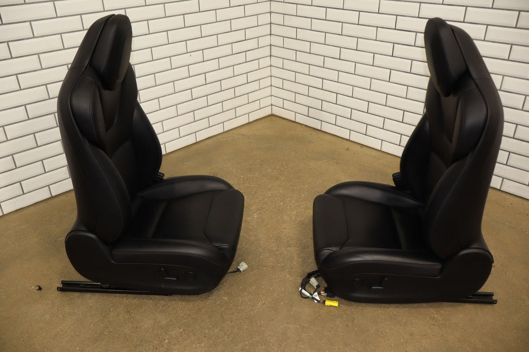 2018 Tesla Model S Next Gen Heated Leather Seat Set Left/Right Black OEM