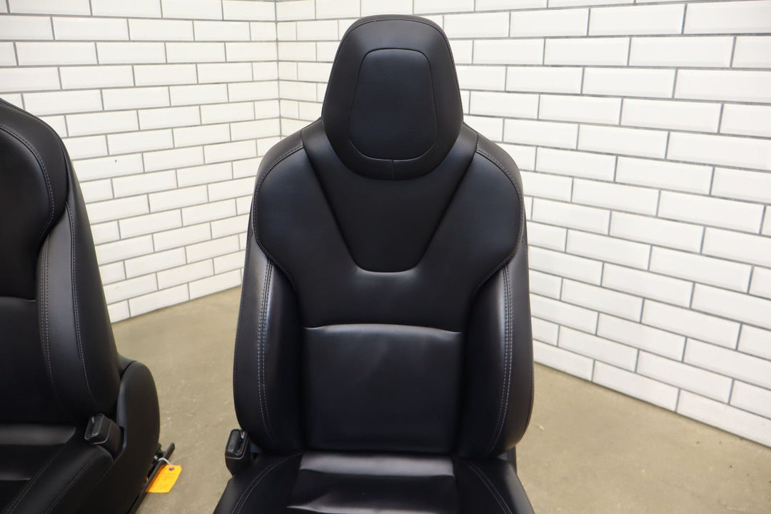 2018 Tesla Model S Next Gen Heated Leather Seat Set Left/Right Black OEM