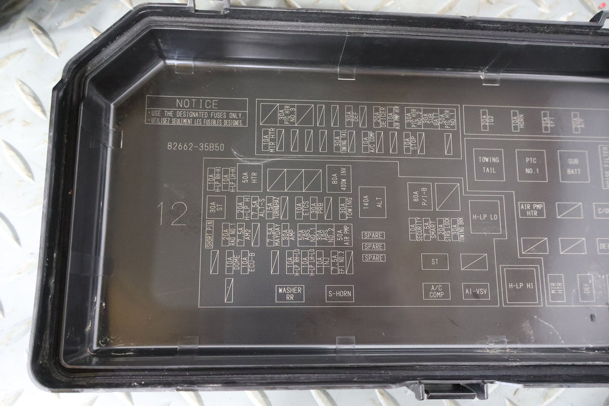 2018 Toyota 4Runner- Engine Fuse Box