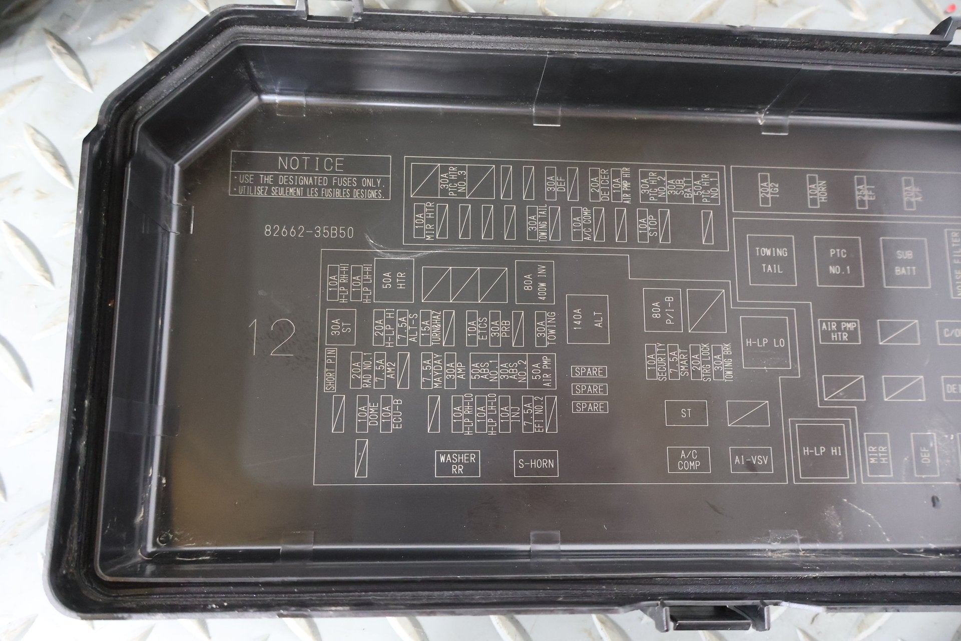 2018 Toyota 4Runner- Engine Fuse Box