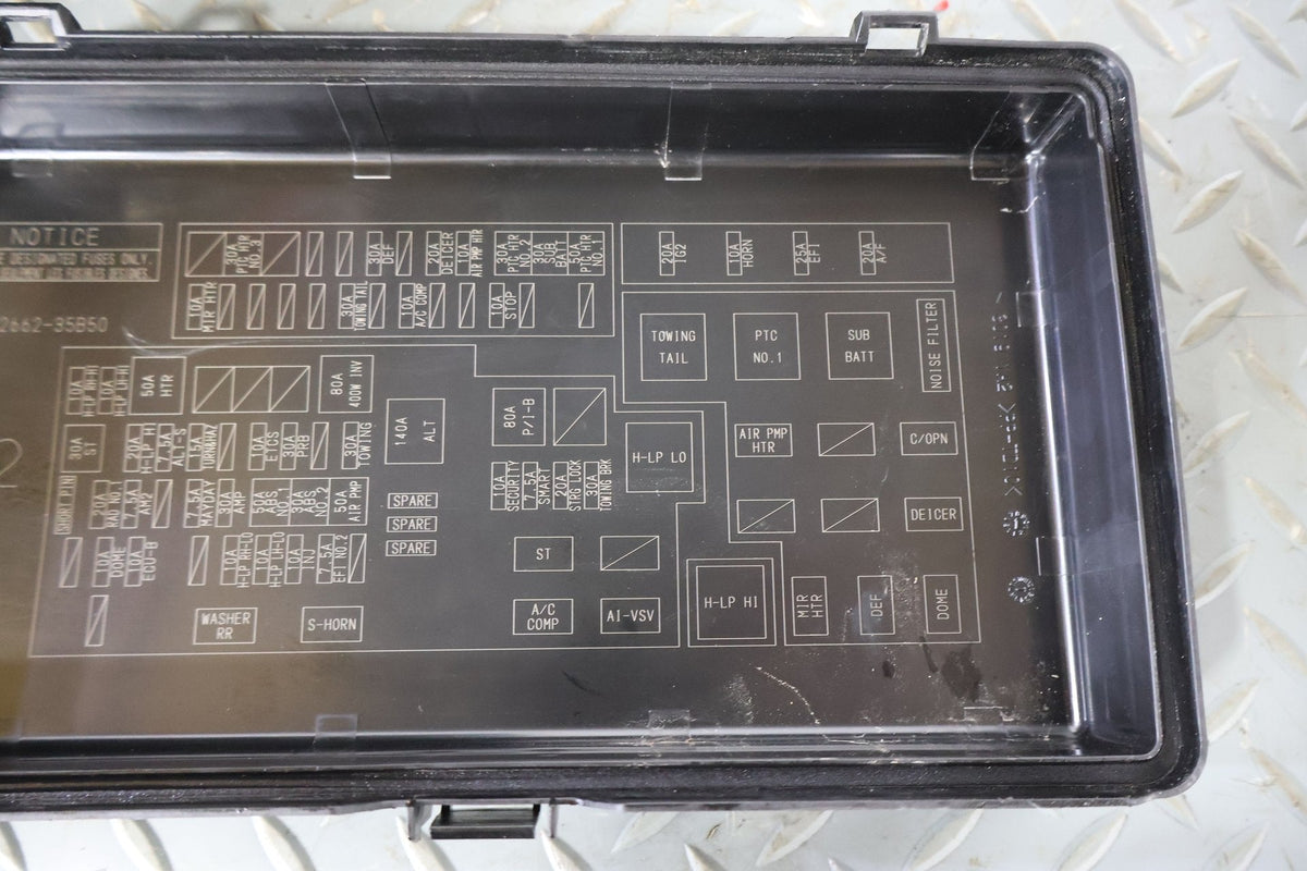 2018 Toyota 4Runner- Engine Fuse Box